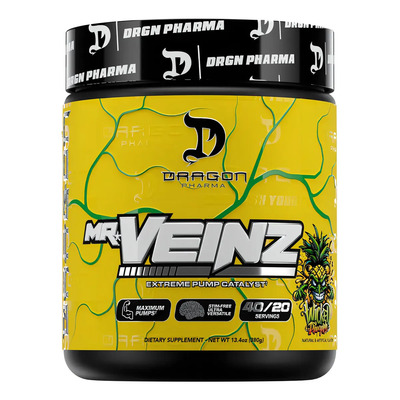 Mr Veinz Dragon Pharma Pre Entreno Extreme Pump Sabor Piña 380g | Envío gratis