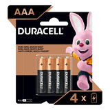 Pilas Duracell Alcalinas Aaa Paquete De 4 Unidades