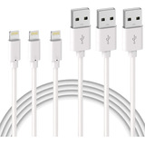 3 Cables Quntis Para iPhone iPad Carga Rápida Usb A Mfi 2m