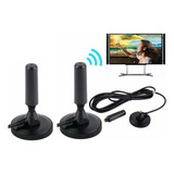 Pack De 2 Antenas Tv Digital Full Hd De Iman Interior 3.5