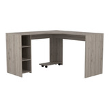 Escritorio Rta Muebles Baggio Mdp De 130cm X 76.5cm X 130cm Ceniza 