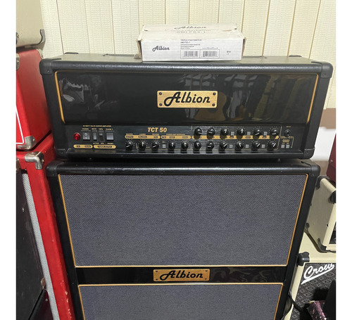  Amplificador Albion Tct50+caixa Albion 4x12 - Sonzera Lindo