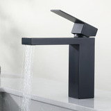 Sevengelok Grifo De Bano Negro Cascada Grifo De Lavabo De Ba