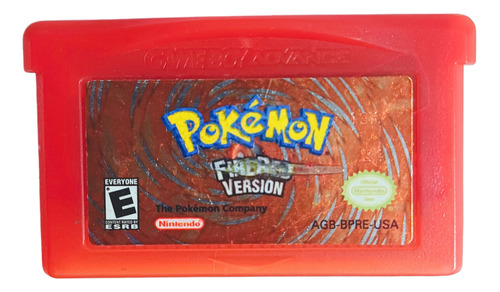 Pokemon Fire Red Game Boy Advance Solo Cartucho 