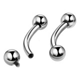 Piercing Titanio Banano Rosca Interna 10mm Por 1 Unidad 