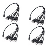 Pack 4 Cables Pulpo 1x8 Para 8 Camaras Videovigilancia Cctv