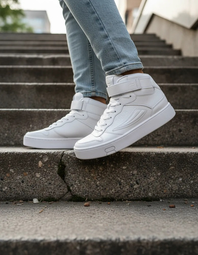 Tenis Fila Bota Mgx-100 Mid Caballero Color Blanco (654-100) | Envío gratis