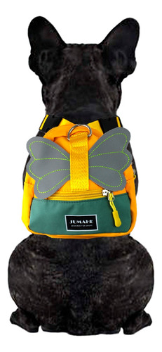 Mochila Para Mascotas Ajustable Cute Perro Gato 23848 Color Amarillo