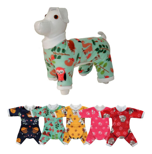 Macacão Roupa Cachorro Pijama  3 Unidades Tamanho G