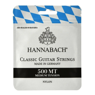 Cuerdas Guitarra Clásica Hannabach 500 Tensión Media 6 Unidades | Envío gratis