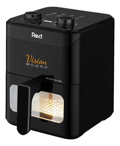 Fritadeira Sem Óleo Air Fryer Red Vision Oven 4,5litros 127v Cor Preto