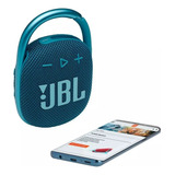 Caixa De Som Azul Jbl Clip 4 Portátil Com Bluetooth - Usada