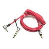 Cabo Espiral Para Fone Beats Pro Detox Espiral P2 + Plug P10