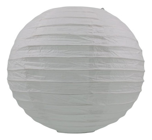 10 Lampara China Papel 25 Cm Blanca Boda Bautizo Pantalla