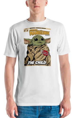 Playera Baby Yoda En Historieta. Mandalorian. Star Wars. 