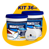 Kit Manta Líquida 36kg Emborrachada + 30m2 Tecido Bidim Vp50