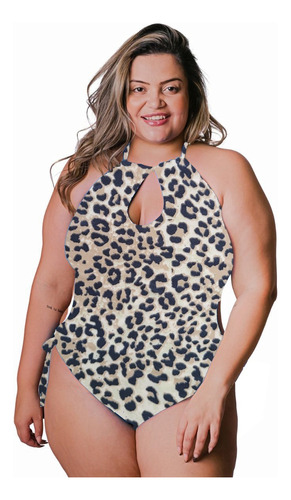 Maiô Plus Size Engana Mamãe Bojo Fixo Lycra Praia Verão 2021