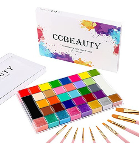 Ccbeauty Face Body Paint Kit Profesional 36 Colores Kit De P
