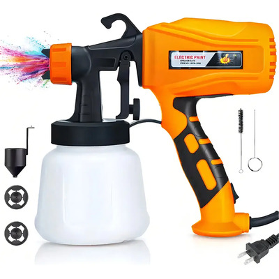 Pistola Para Pintar Electrica Pulverizador De Pintura 950ml Pulverizador De Pintura Eléctrico Hvlp De 550 W Pulverizador De Pintura Para Hogar | Meses sin interés