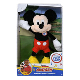 Peluche Mickey Cantante Hot Dog Cancion 30cm Just Play Color Negro