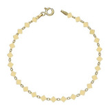 Pulsera Rombos Gold, Plata 925, Baño Oro 18k, 19cm