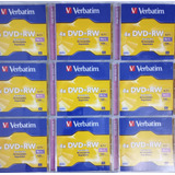 9 Dvd+rw Verbatim Regrabables Seminuevos 