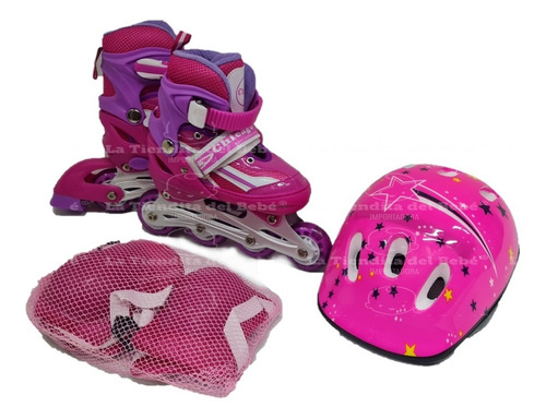 Patines + Kit Protección Niña Niño Deporte Infantil Luces !!