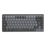 Teclado Gamer Bluetooth Logitech Master Series Mx Mechanical Mini Qwerty Inglês Internacional Cor Grafite Com Luz Branco