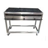 Asador Para Gas Y Carbón En Acero Inoxidable 