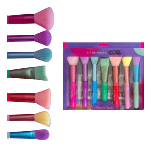 Kit De Pinceis Color Discoteen