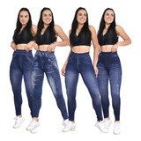 4 Calça Leg Jeans Fake Imita Jeans P M G Gg Pronta Entrega