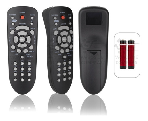 Control Compatible Con Dish Negro Video/tv