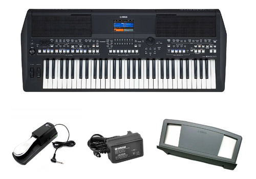 Kit Teclado Yamaha Psr Sx600 Arranjador Com Pedal Sustain