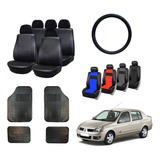 Funda Cubre Asiento Renault Symbol + Alfombra 4p + C/volante