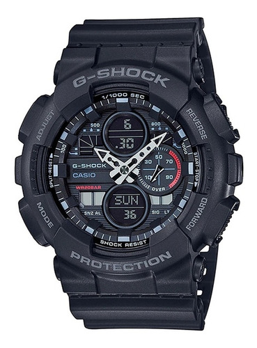 Relógio Casio G-shock Masculino Anadigi Preto Ga-140-1a1dr