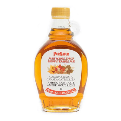 Jarabe Puro De Maple Amber Rich Taste Pur Natur Cánada 250ml