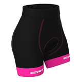 Bermuda Ciclismo Feminina Ert Pro Rosa - Cores Pretapink