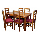 Comedor 6 Sillas Madera Premium Elite