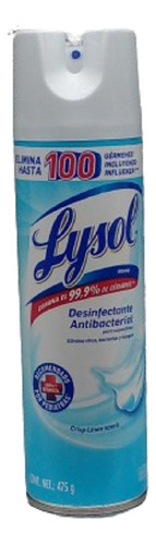 Lysol Aerosol Desinfectante Antibacterial Crisp Linen  475g