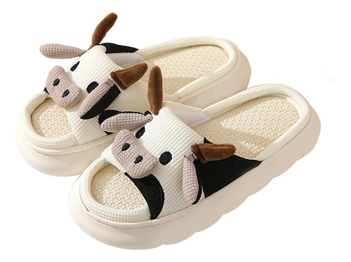 Las Pantuflas De Vaca/rana Para Niños Son Suaves Y Acogedora