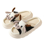 Las Pantuflas De Vaca/rana Para Niños Son Suaves Y Acogedora