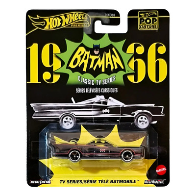 Hot Wheels Carrinho Pop Culture Batman 1966 Tv Series Hxd63 Preto