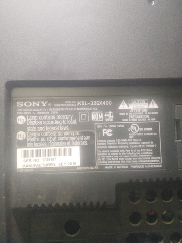 Sony Kdl-32ex400 Cambio De Display 