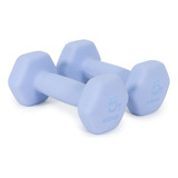 Par De Mancuernas 5 Lbs Neopreno Entrenamiento Premium Eleva Color Azul Maya