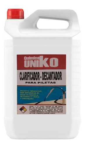 Clarificante - Decantador Para Piletas X 5 Lt