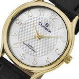 Relógio Feminino Champion Couro Social Ch22706m