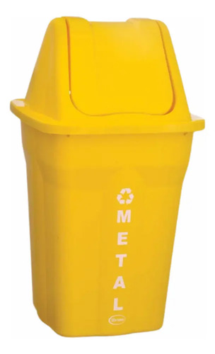 Lixeira Basculante 60l Coleta Seletiva Cores Reciclagem
