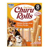 Snack Para Perro Inaba Churu Dog Rolls Chicken 96gr /8 Tubos