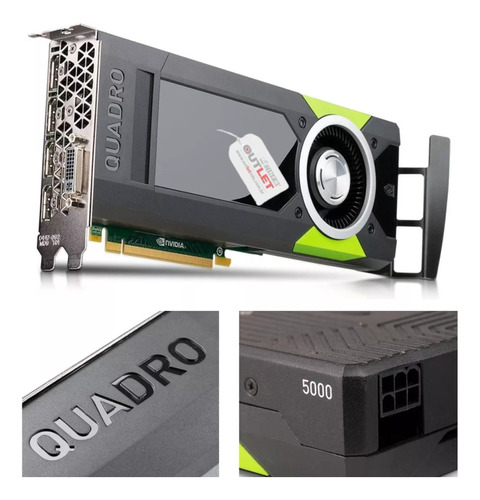 Placa De Video 16gb Quadro Gamer Profissional Quadro P5000 