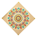 Mandala Serenidade 20cm Mdf Quadro Mandala Pontilhismo